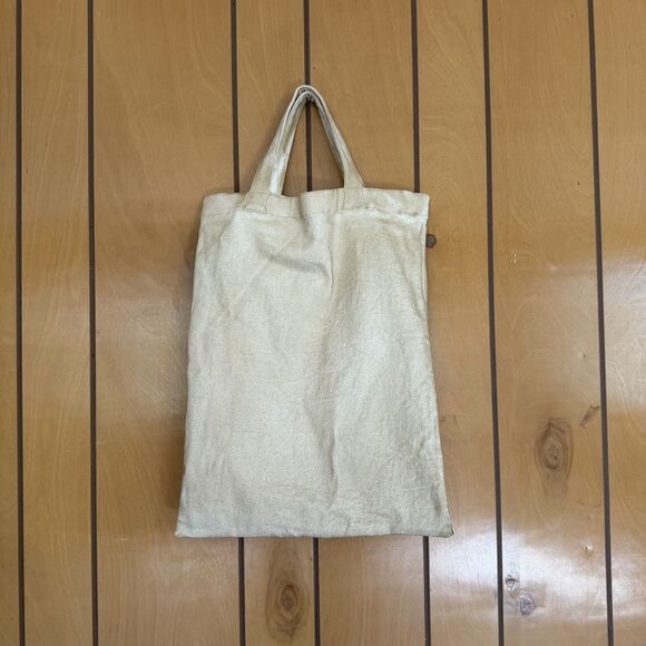 PRADA SPORT Tote Bag Denim Tan Vintage Double Handle - Picture 2 of 16